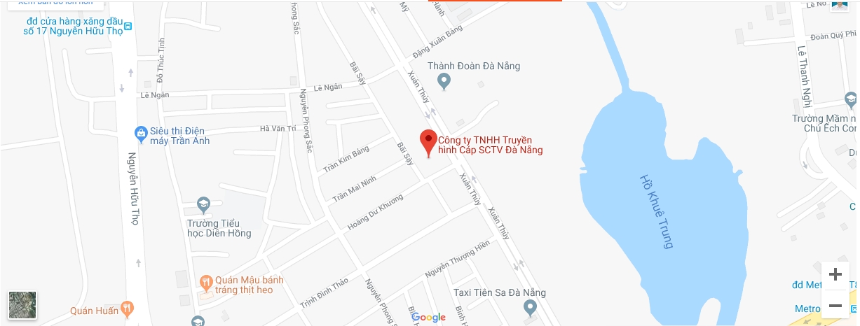 Địa chỉ, Chi Nhánh và Văn Phòng Giao Dịch SCTV Đà Nẵng